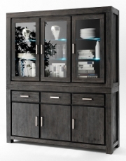 Buffet Vitrine Akazie massiv Solider