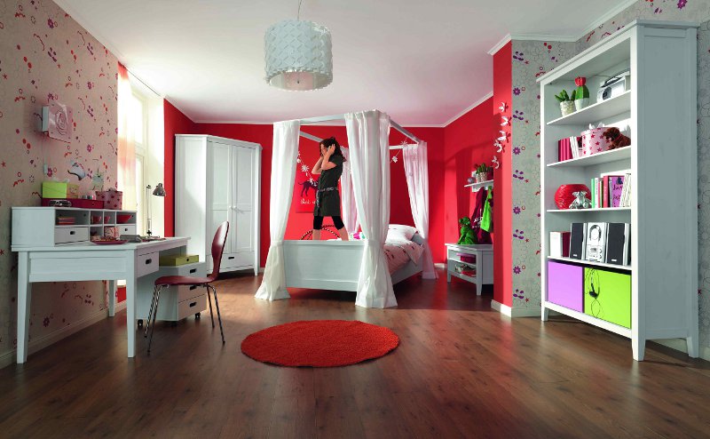 Knderzimmer Jugendzimmer Kiefer massiv wei� gewachst