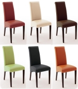 Stuhl St�hle massiv Buche lackiert Kolonial Textilleder Fridolin gepolstert, in 6 verschiedenen Farben lieferbar