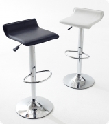 Barhocker 2 Stck. Chrom Lederlook h�henverstellbar Jan, in 2 verschiedenen Farbvarianten lieferbar