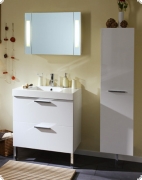Badm�bel Badschrank schwarz Hochglanz Lack Creation
