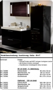 Badm�bel Badschrank schwarz Hochglanz Lack Creation
