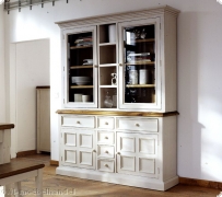 Buffet Buffetschrank Kiefer massiv antik wei&szlig; Landhausstil Findus