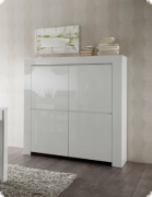 Highboard Kommode wei� Hochglanz Lack Italien Livorno3