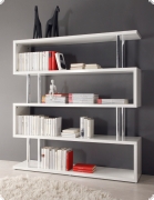 Regal B�cherregal wei� Hochglanz Lack Italien Modista3