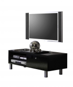 Lowboard schwarz Hochglanz lack TV-Unterteil schwarz Hochglanz Lack Italien Laccare